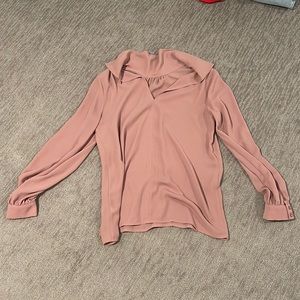 Long Sleeved Satin Blouse